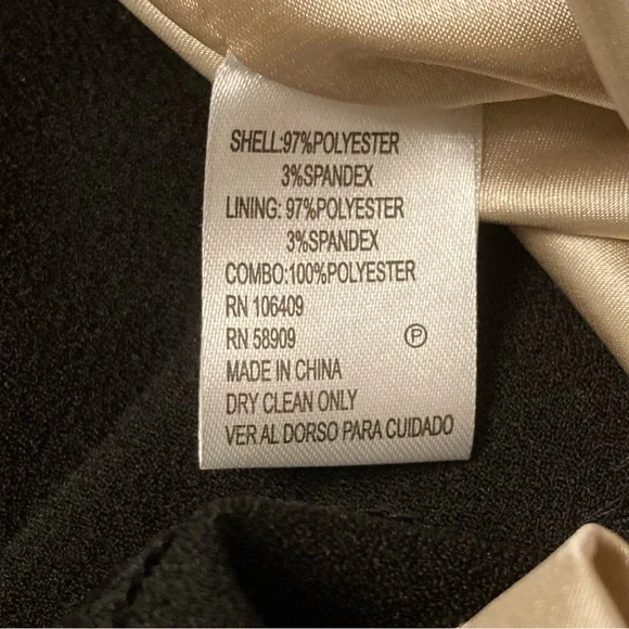 ANTONIO MELANI Black Midi Sheath Dress with Cutout Design Cap Sleeves Size 10 - Picture 12 of 14